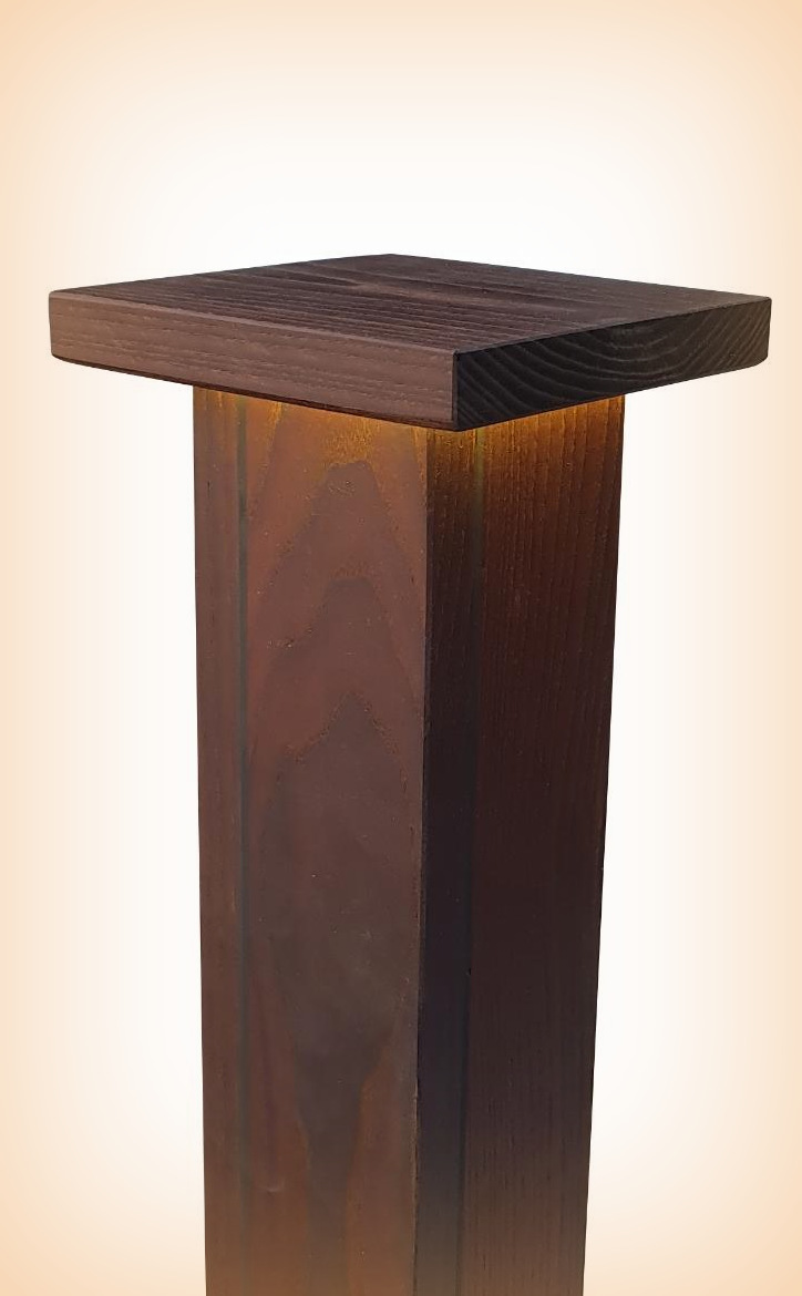 thermo-treated patio wooden lights
